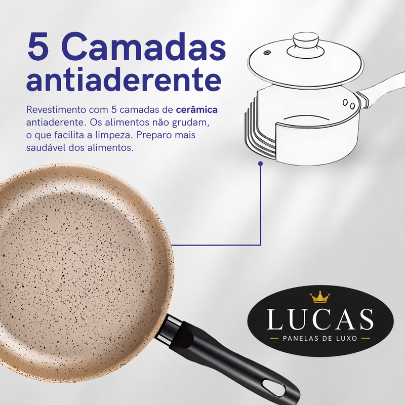 Kit Completo Panelas em Ceramicas